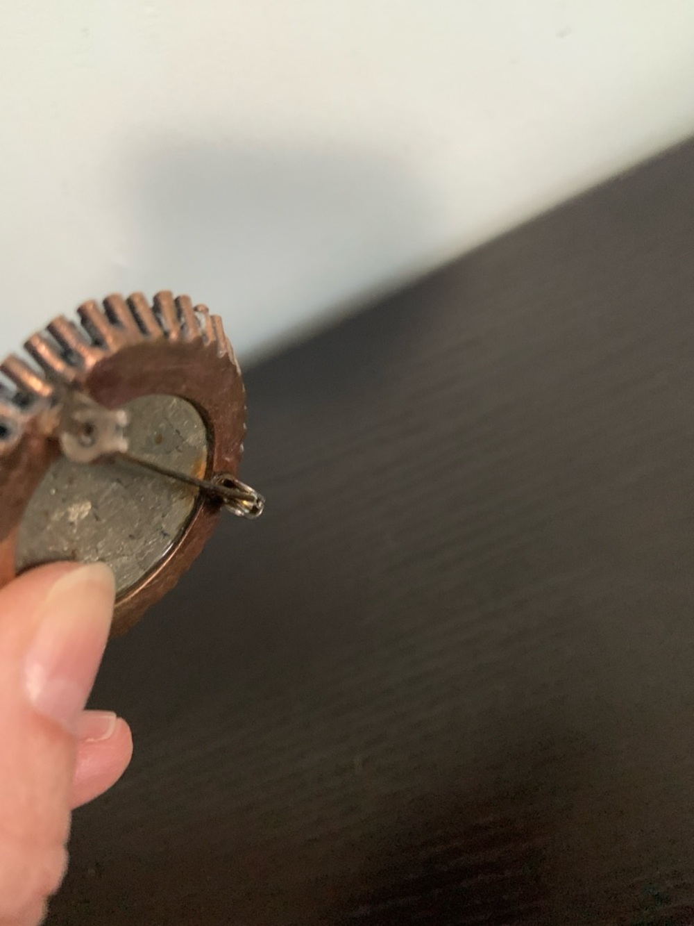 Brutalist Circular Pin Signed ROS Finland - Picture 6 of 6